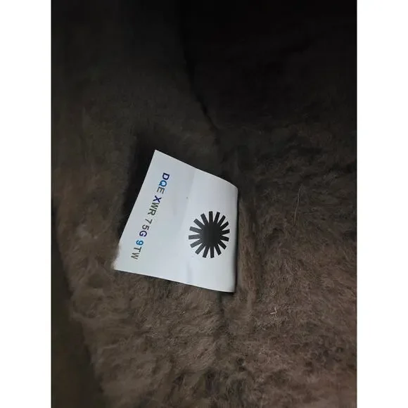 UGG Tazz Platform Slippers Hickory Brown Suede Women’s Size 7 New - Picture 14 of 16